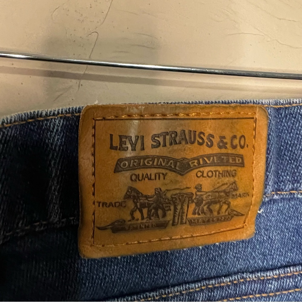 Levi's Vintage 90’s Action Orange Tab High Rise Crop Straight Denim Jeans‎ - Picture 9 of 12